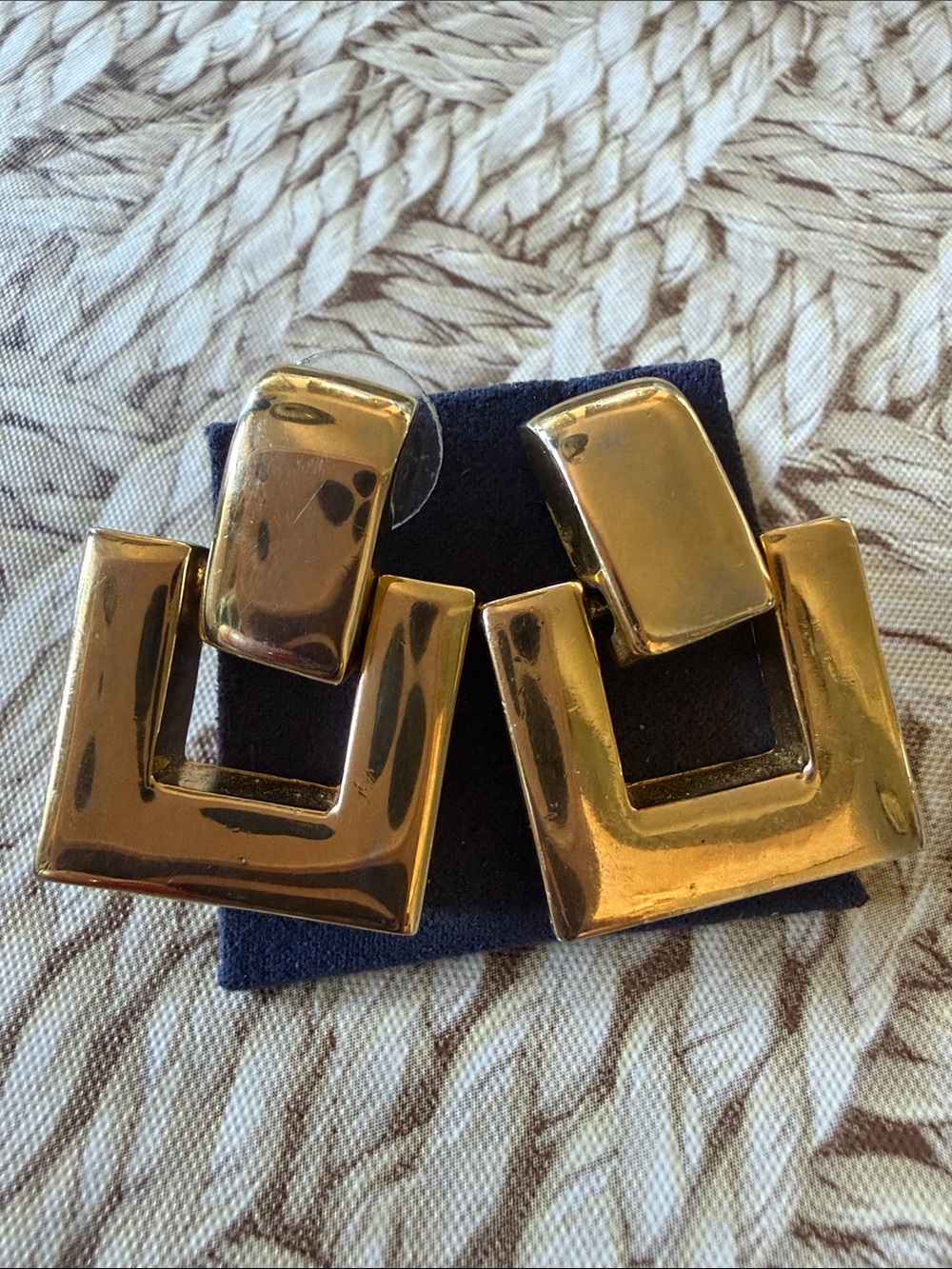 Paolo GUCCI  Gold-Tone Chunky Geometric Earrings